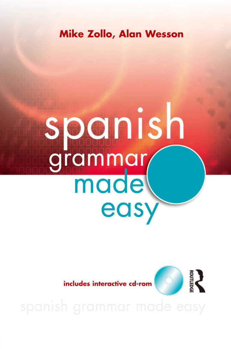 Spanish Grammar Made Easy Book – Free Pdf Books