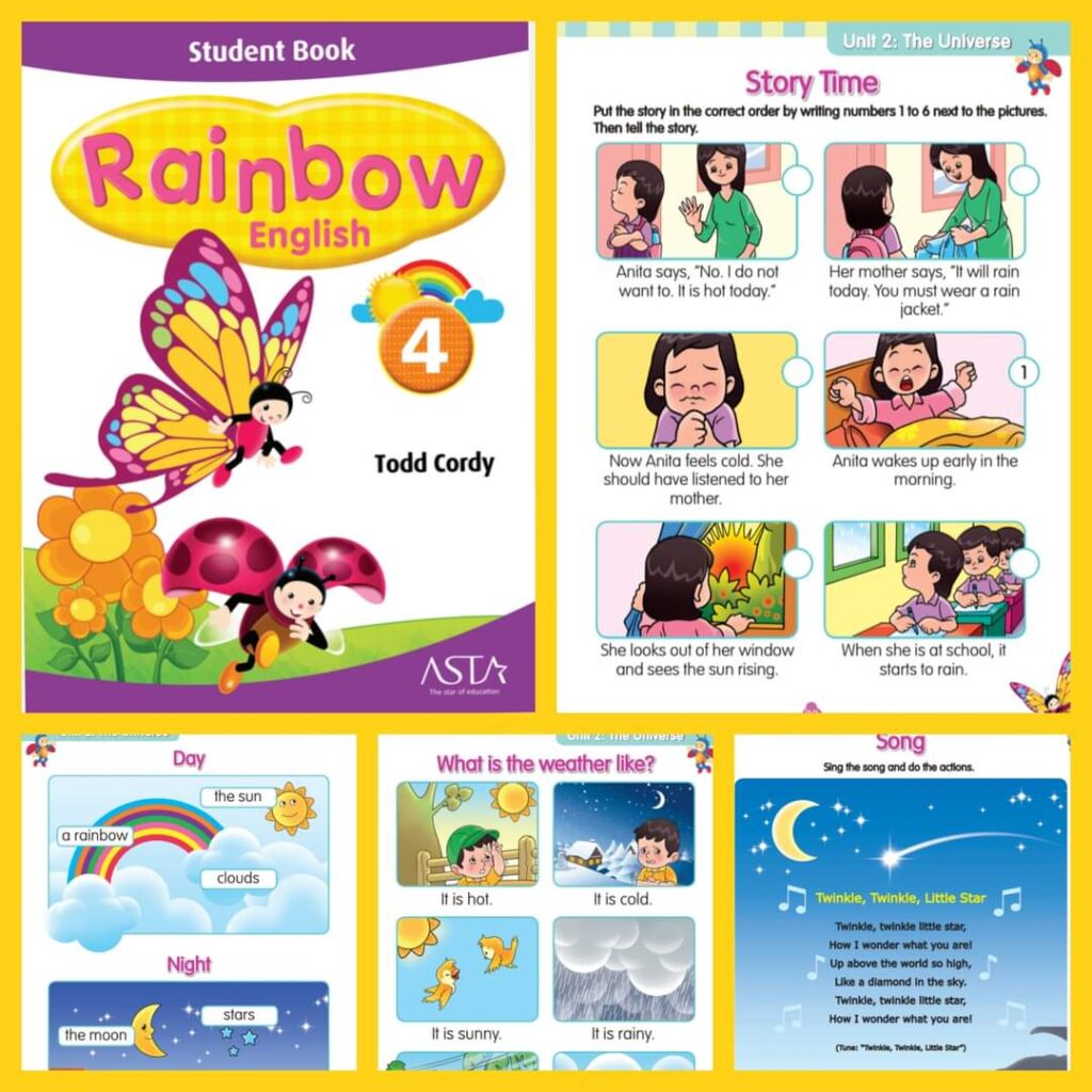 Rainbow English student book 4